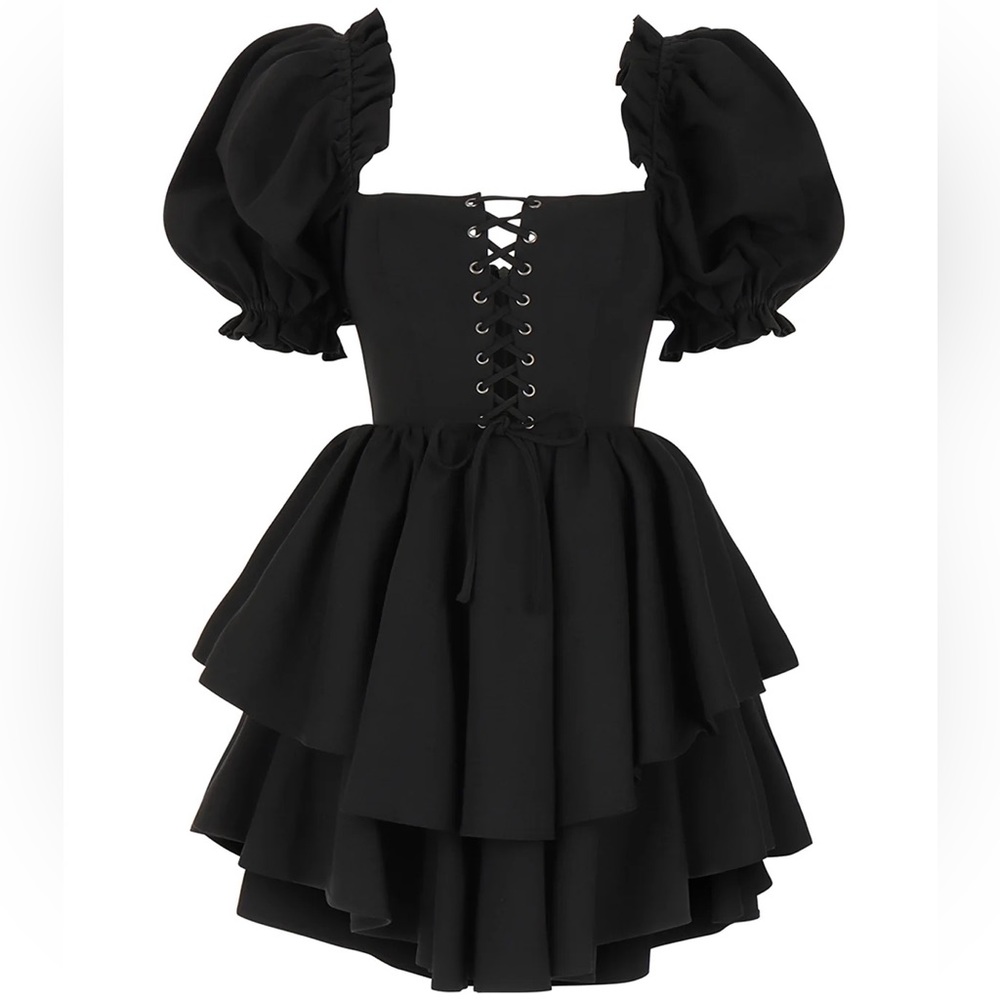 Selkie Caviar Lace-Up Party Dress 4x